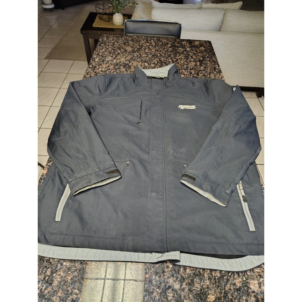 Under Armour Mens Bridgton Academy Full Zip Jacket Grey 2XL Loose Fit Outerwear